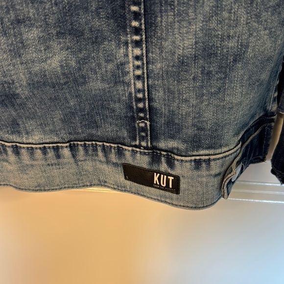 Kut from the Kloth terry jacket Blue Jean Jacket Timeless Design - Picture 7 of 10